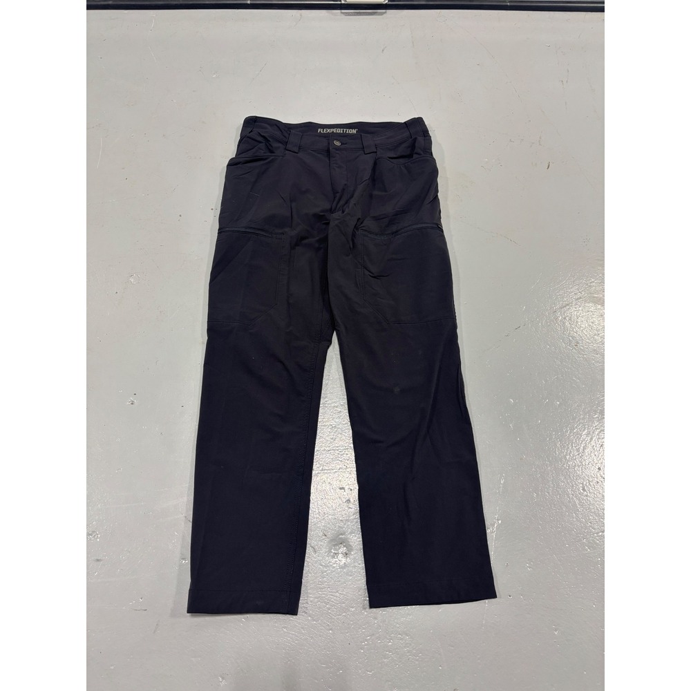 Duluth Trading Co Flexpedition Mens Black Cargo Work Hiking Pants 34x30